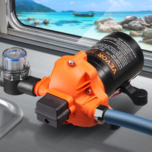 12V Diaphragm Pump 3GPM 1136 Lmin 3Chamber Water Pump Pressure Switch