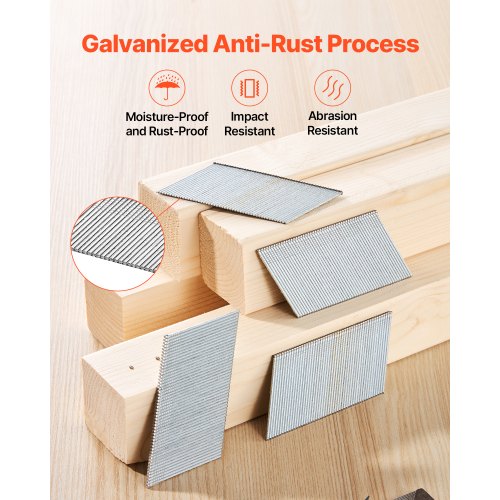 16 Gauge Finish Nails 2 in Angled Finishing Nails 2000Count Galvanized