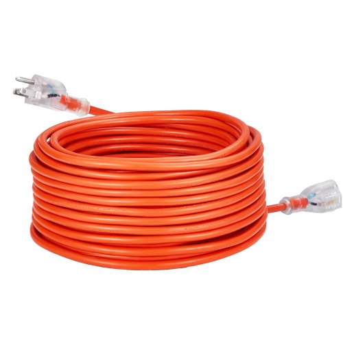 100FT Indoor Outdoor Extension Cord 16AWG 10Amps 1250W 3 Prongs Appliance