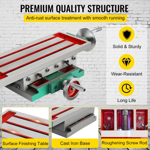 Milling Working Table 177 X 6.7 Inch Compound Milling Machine Work Table 2
