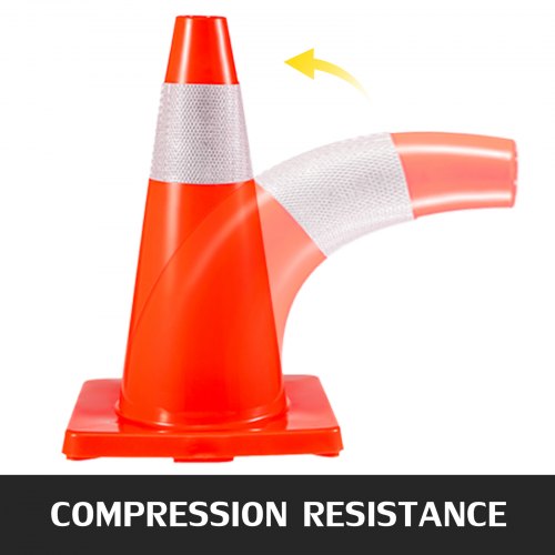 20Pack 18 Traffic Cones Safety Road Parking Cones PVC Base Orange