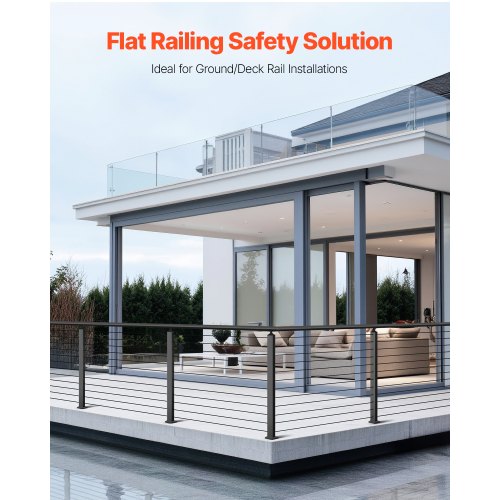 Cable Railing Post 42x1x2 Inch Level Deck Stair Posts 1Pack Stainless