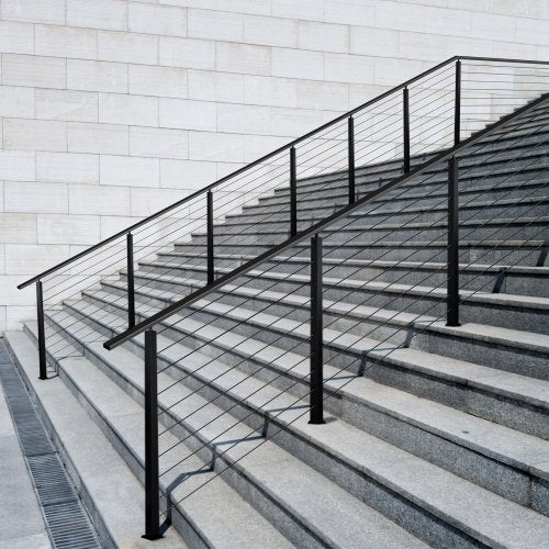 Cable Railing Post 36x1x2 Inch Stair Railing Post with PreDrilled 30°