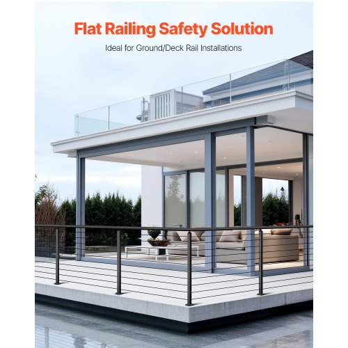 1Pack Cable Railing Post 36x2x2 In HorizontalHole Deck Railing Post
