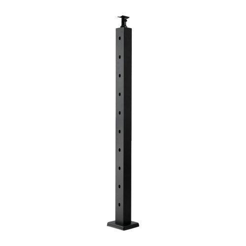 Cable Railing Post 36x2x2 Inch Stair Railing Post with PreDrilled 30°