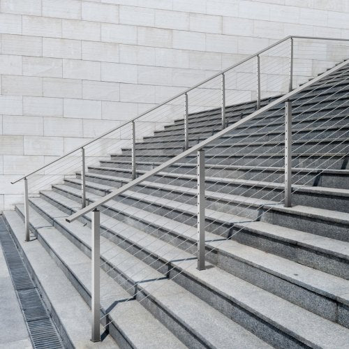Cable Railing Post 42x2x2 Inch Stair Railing Post with PreDrilled 30°