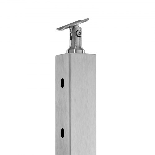 Cable Railing Post 42x2x2 Inch Stair Railing Post with PreDrilled 30°