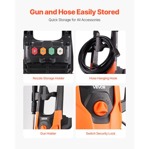 Electric Pressure Washer Max 4200 PSI and 28 GPM High Power Pressure