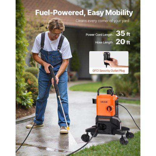 Electric Pressure Washer Max 2700 PSI and 18 GPM High Power Pressure