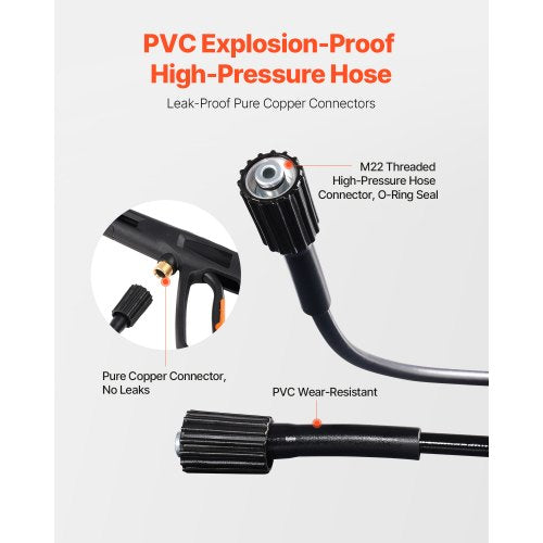 Electric Pressure Washer Max 2700 PSI and 18 GPM High Power Pressure