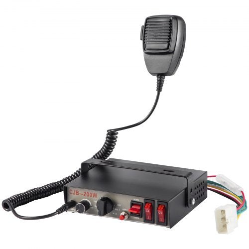 Siren Bundle 8 Tones Emergency Warning Siren 200W with PA Speaker MIC