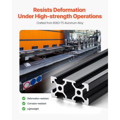 5PCS 47.2 in 1200mm T Slot 2040 Aluminum Extrusion Profile European