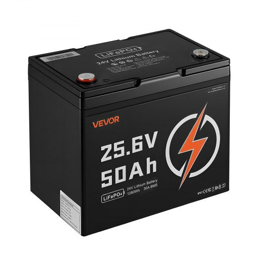 24V 50Ah LiFePO4 Lithium Battery Bluetooth Deep Cycle Lithium Rechargeable