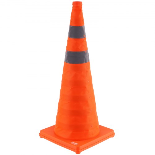 Safety Cones 4 Pack 28 inch Collapsible Traffic Cones Construction Cones