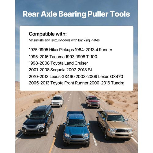 Rear Axle Bearing Puller Tool Compatible with 19982008 Toyota Land