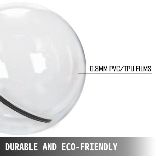 2M Walk on Water Walking Ball Roll Inflatable Zorb Ball w German Zipper PVC