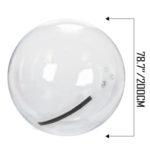 2M Walk on Water Walking Ball Roll Inflatable Zorb Ball w German Zipper PVC