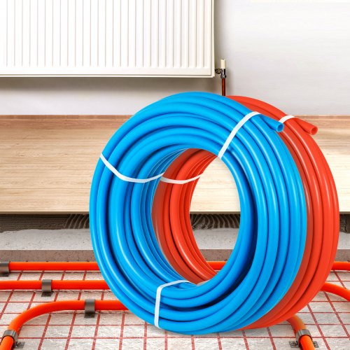 OxygenBarrier PEX Tubing 300Ft Red 300Ft Blue 12 Inch Radiant Floor PEX