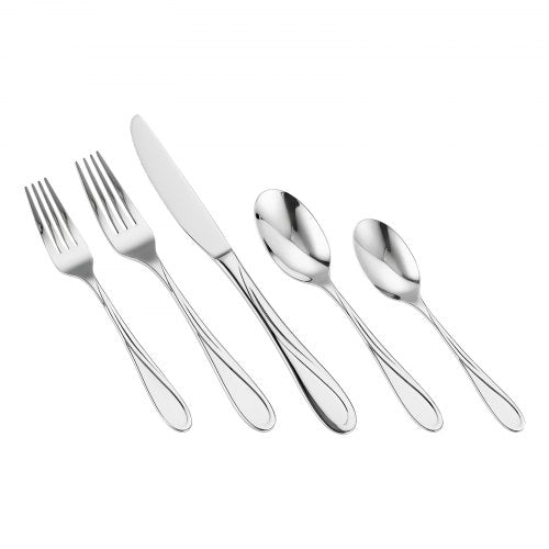 30Piece Silverware Set FoodGrade Stainless Steel Flatware Utensils
