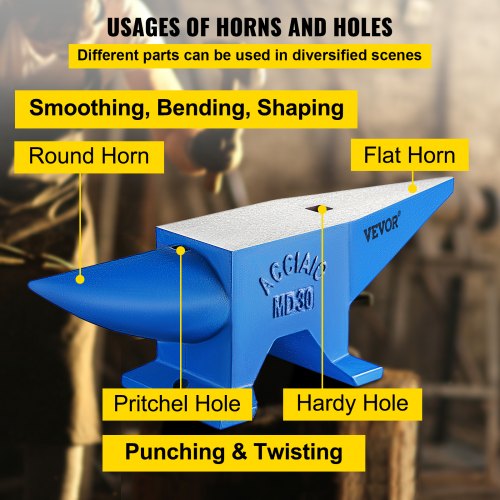 Pro Horn Anvil 30KG661LBS Weight Steel Anvil Blacksmith Blacksmith Anvil