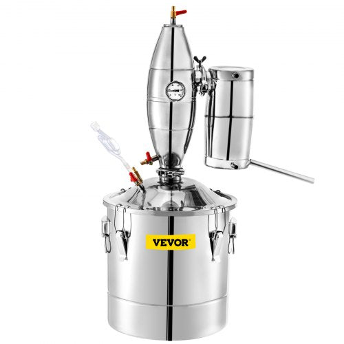 30L Stainless Steel Alcohol Distiller Home Brew Kit Moonshine Wine Making Boiler