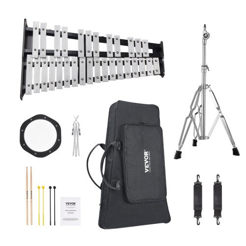30 Note Glockenspiel Xylophone Bell Kit Professional Percussion Instrument