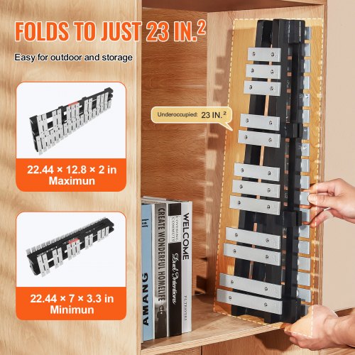 30 Note Glockenspiel Xylophone Bell Kit Percussion Instrument with Mallets