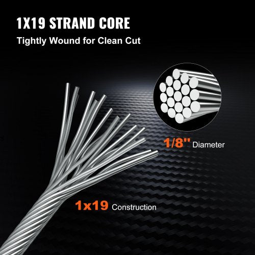 316 Stainless Steel Cable 18 1x19 Steel Cable Wire Rope 150M500FT Cable