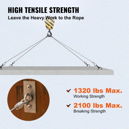 316 Stainless Steel Cable 18 1x19 Steel Cable Wire Rope 150M500FT Cable