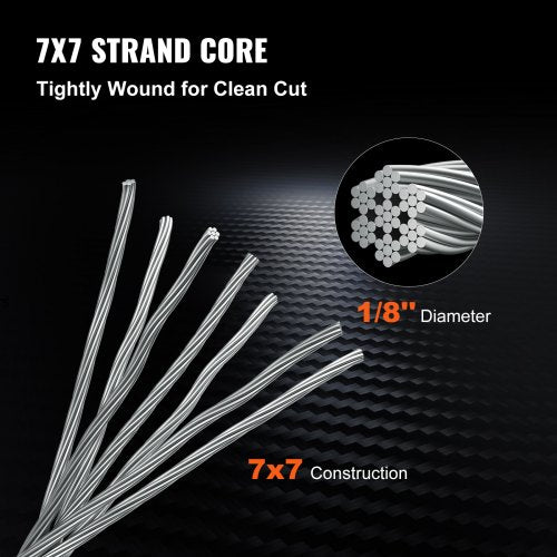 T316 Stainless Steel Cable 18 7x7 Steel Wire Rope Cable 500FT Cable