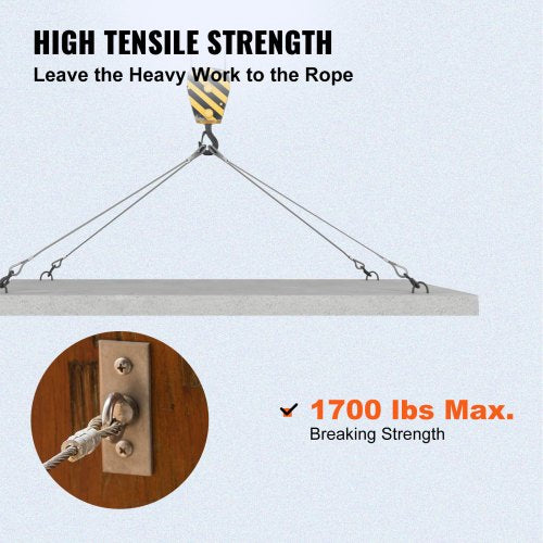 T316 Stainless Steel Cable 18 7x7 Steel Wire Rope Cable 500FT Cable