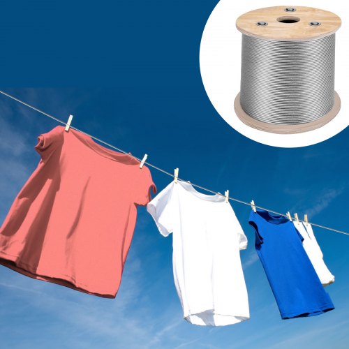 T316 Stainless Steel Cable 18 7x7 Steel Wire Rope Cable 500FT Cable