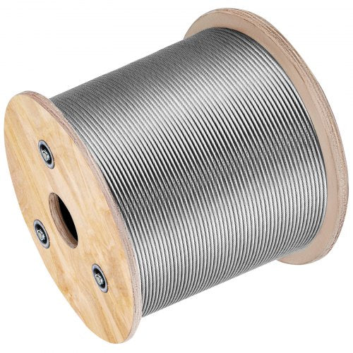 T316 Stainless Steel Cable 18 7x7 Steel Wire Rope Cable 500FT Cable