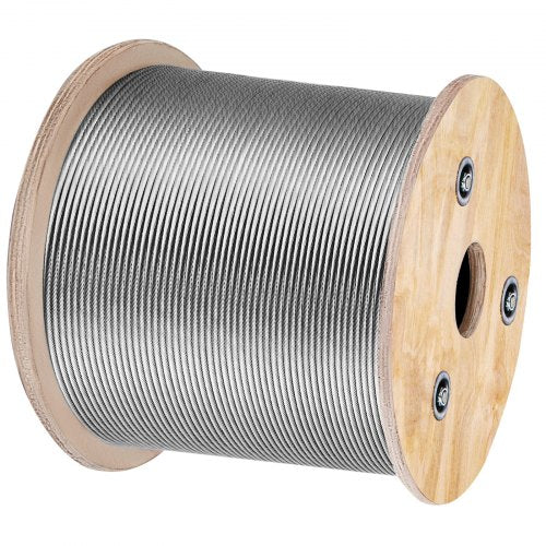 T316 Stainless Steel Cable 18 7x7 Steel Wire Rope Cable 500FT Cable