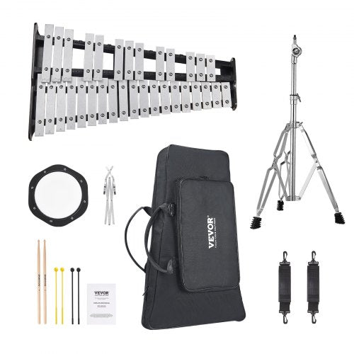 32 Note Glockenspiel Xylophone Bell Kit Professional Percussion Instrument