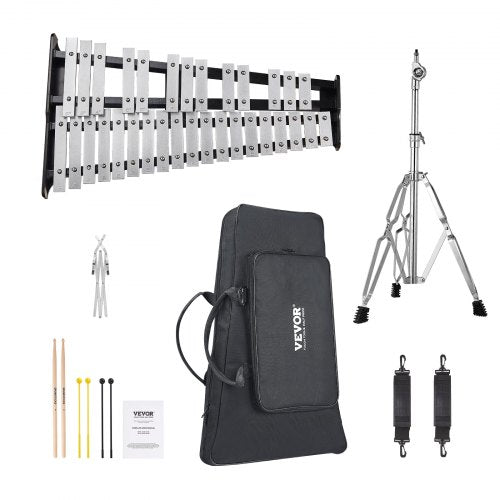 32 Note Glockenspiel Xylophone Bell Kit Professional Percussion Instrument