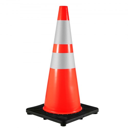 6Pack 36 Traffic Cones Safety Road Parking Cone with Black Weighted Base