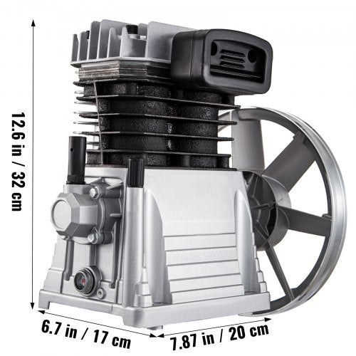 Air Compressor Pump 3HP 118CFM Industrial Compressor Head Pump Motor