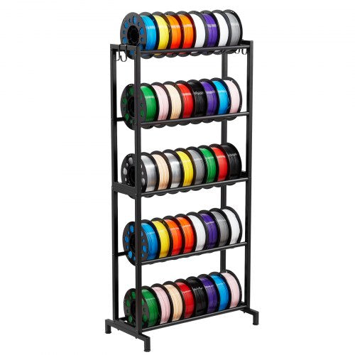 3D Printer Filament Storage Rack 5 Tier Heavy Duty Storage Shelves for 3D