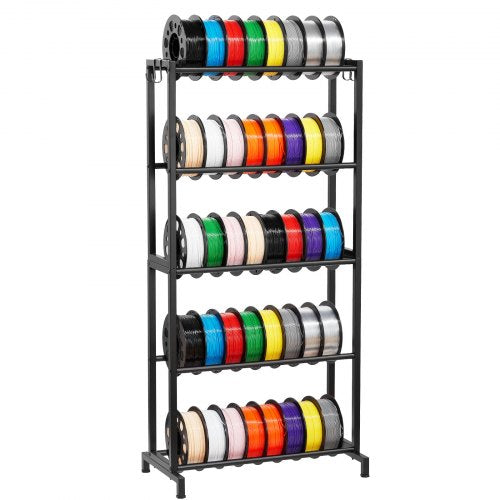 3D Printer Filament Storage Rack 5 Tier Heavy Duty Storage Shelves for 3D