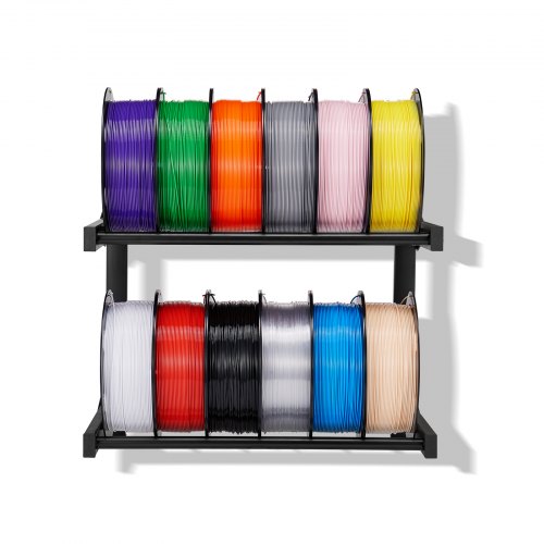 Wall Mount Printer Filament Storage Rack 2Tier Wall Bracket Storage Shelf