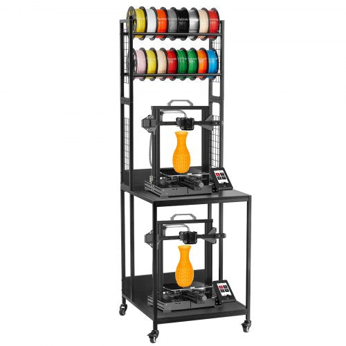 3D Printer Filament Storage Rack 4Tier 3D Printer Stand with Filament