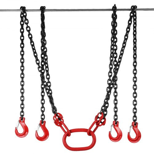 Chain Sling 516 inch x 10 ft Lifting Chains with Hooks G80 Engine Chain