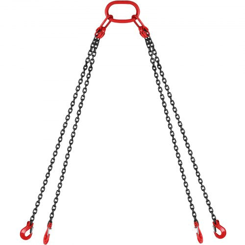 Chain Sling 516 inch x 10 ft Lifting Chains with Hooks G80 Engine Chain