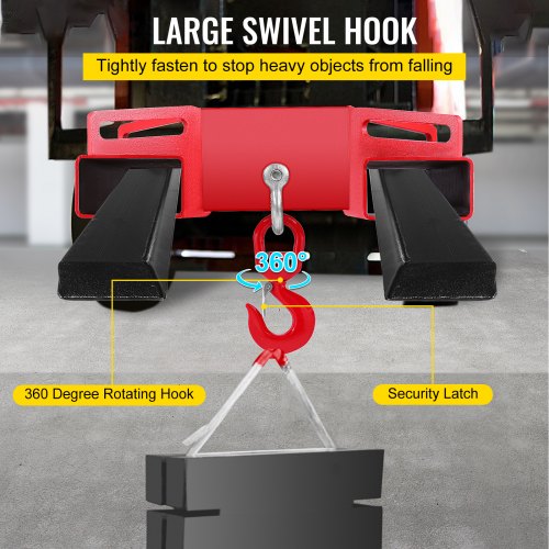 3 Tonne Large Forklift Lifting Hook Attachment 3000kg Telehandler Crane Jib