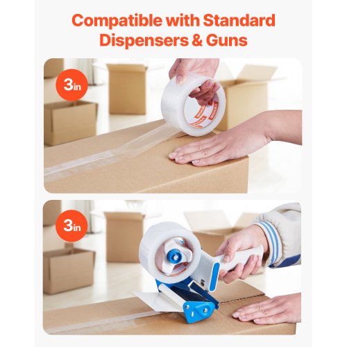 Clear Packing Tape 3 inches Core 18 Rolls 188 Inches x 65 Yards Packing