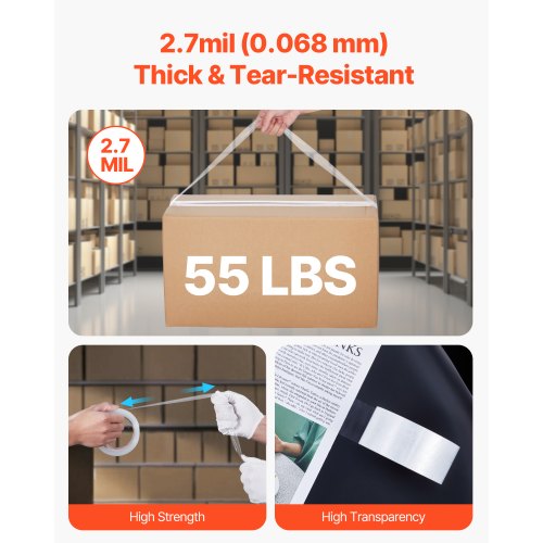 Clear Packing Tape 3 inches Core 24 Rolls 188 Inches x 65 Yards Packing