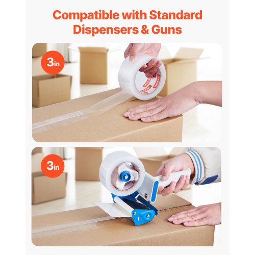 Clear Packing Tape 3 inches Core 24 Rolls 188 Inches x 65 Yards Packing