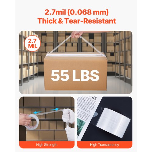 Clear Packing Tape 3 inches Core 24 Rolls 3 Inches x 65 Yards Packing