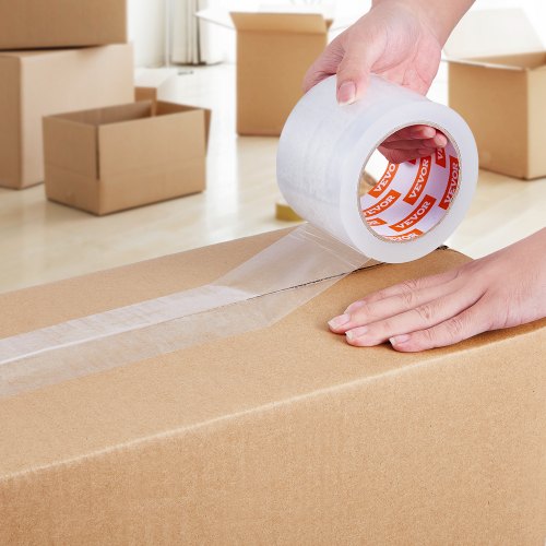 Clear Packing Tape 3 inches Core 6 Rolls 3 Inches x 65 Yards Packing